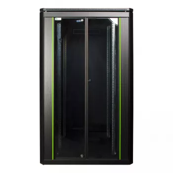 Armario rack autoportante LOGON RDL26U88BL 26U negro 600 kg de capacidad
