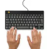 Teclado ergonómico R-Go Tools R-Go Compact Break, teclado compacto con software de pausas, QWERTZ (DE), con cable, negro