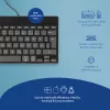 Teclado ergonómico R-Go Tools R-Go Compact Break, teclado compacto con software de pausas, QWERTZ (DE), con cable, negro