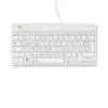 Teclado ergonómico R-Go Tools R-Go Compact Break, teclado compacto con software de pausas, QWERTZ (DE), con cable, blanco