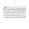 Teclado ergonómico R-Go Tools R-Go Compact Break, teclado compacto con software de pausas, QWERTZ (DE), con cable, blanco