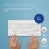 Teclado ergonómico R-Go Tools R-Go Compact Break, teclado compacto con software de pausas, QWERTZ (DE), con cable, blanco