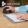 Teclado ergonómico R-Go Tools R-Go Compact Break, teclado compacto con software de pausas, QWERTZ (DE), con cable, blanco