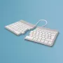 Teclado ergonómico R-Go Tools R-Go Split Break con software de pausas, teclado ergonómico dividido, QWERTZ (DE), Bluetooth, blanco