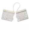 Teclado ergonómico R-Go Tools R-Go Split Break con software de pausas, teclado ergonómico dividido, QWERTZ (DE), Bluetooth, blanco