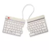 Teclado ergonómico R-Go Tools R-Go Split Break con software de pausas, teclado ergonómico dividido, QWERTZ (DE), Bluetooth, blanco