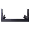 StarTech.com Rack de servidor de sobremesa de 2 postes 4HE, rack de ordenador pequeño abierto de 19 pulgadas, rack de red compacto para equipos AV/estudio/datos/IT – rack de dos postes independiente para casa/oficina