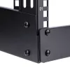StarTech.com Rack de servidor de sobremesa de 2 postes 4HE, rack de ordenador pequeño abierto de 19 pulgadas, rack de red compacto para equipos AV/estudio/datos/IT – rack de dos postes independiente para casa/oficina