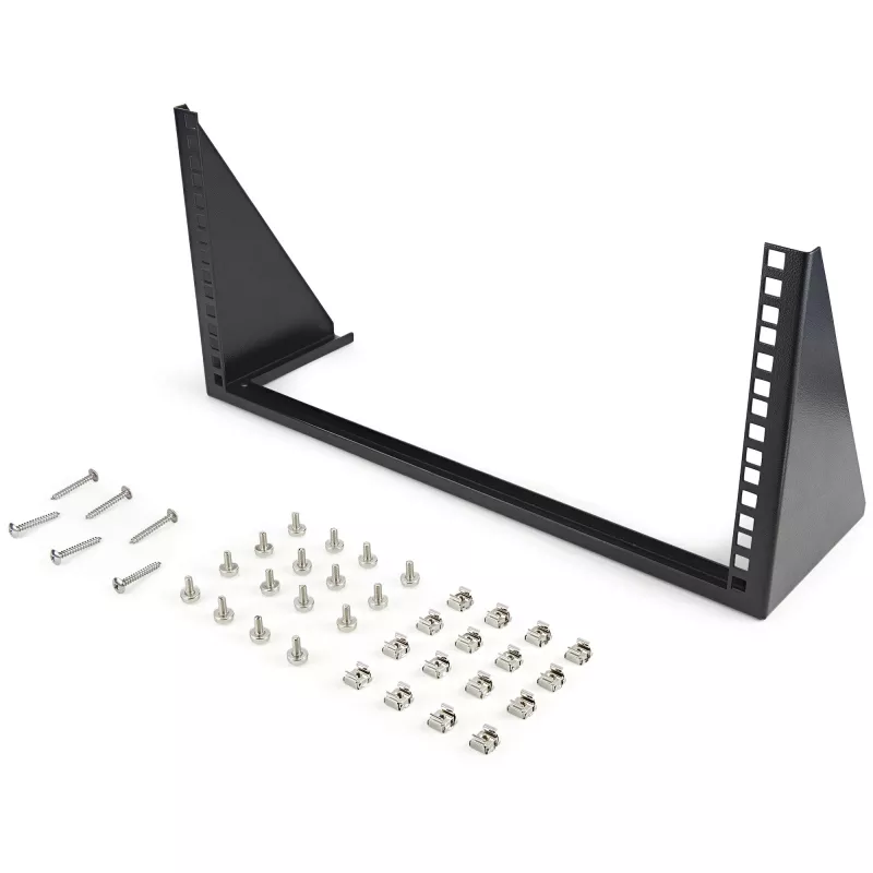 Soporte de pared vertical StarTech.com 5U - soporte de montaje en pared abierto de perfil bajo 19