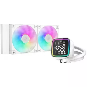 Refrigeración líquida DeepCool LD240 blanca radiador de 240 mm con ventiladores RGB