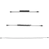 Cable USB a Lightning de 1 m (3 ft) StarTech.com, certificado MFi, cable de carga en espiral para iPhone, negro, funda de TPE resistente con fibra de aramida, cable en espiral Lightning resistente