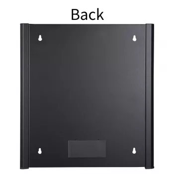 Rack de pared LOGON RWM12U45BL 12U negro con cerradura de llave y gestión de cables