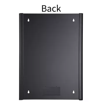 Rack de montaje en pared LOGON RWM16U45BL 16U negro cerradura con llave gestión de cables