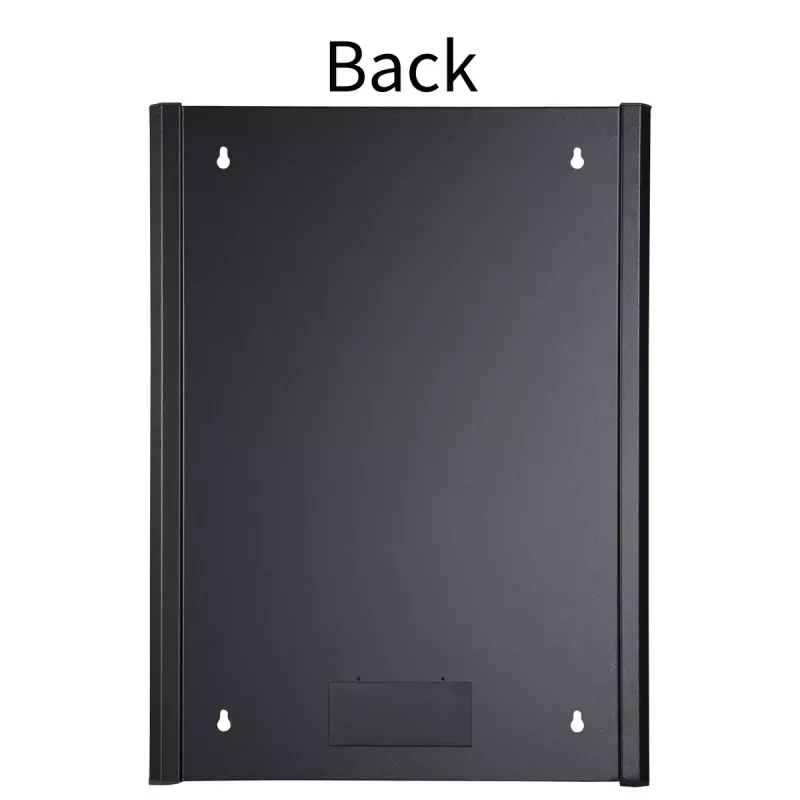 Rack de montaje en pared LOGON RWM16U45BL 16U negro cerradura con llave gestión de cables