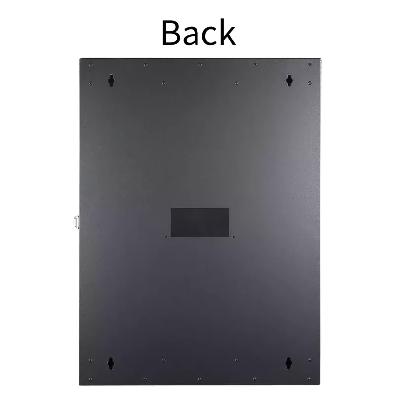 Armario de montaje en pared LOGON RWMD16UBL 16U negro 80 kg de capacidad