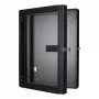 Armario de montaje en pared LOGON RWMD16UBL 16U negro 80 kg de capacidad