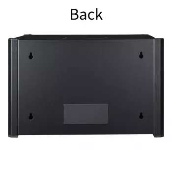 Armario de montaje en pared LOGON RWP07U45BL 7U negro cerradura con llave
