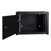Armario de montaje en pared LOGON RWP07U45BL 7U negro cerradura con llave