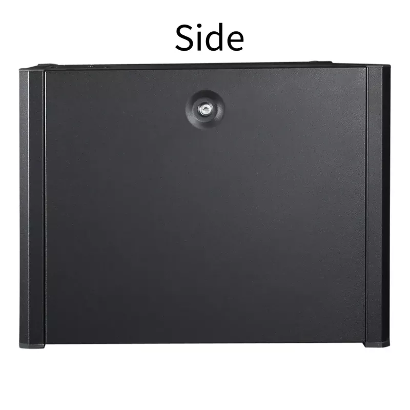 Armario de montaje en pared LOGON RWP07U45BL 7U negro cerradura con llave