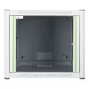 Armario de montaje en pared LOGON RWP09U56WH 9U blanco cerradura con llave