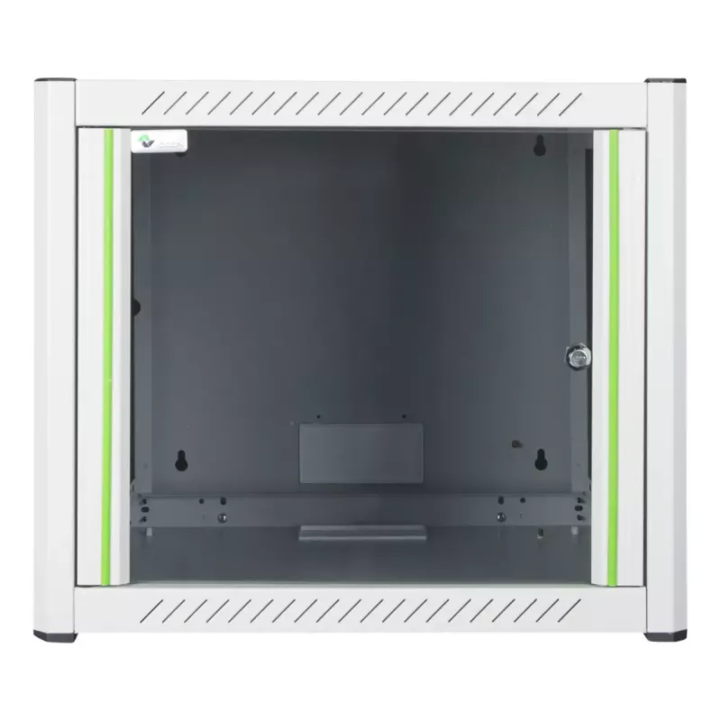 Armario de montaje en pared LOGON RWP09U56WH 9U blanco cerradura con llave