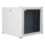 Armario de montaje en pared LOGON RWP09U56WH 9U blanco cerradura con llave