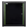 Rack de montaje en pared LOGON RWP12U56BL 12U negro cerradura con llave