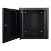 Rack de montaje en pared LOGON RWP12U56BL 12U negro cerradura con llave