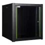 Rack de montaje en pared LOGON RWP12U56BL 12U negro cerradura con llave
