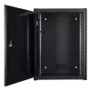 Rack de montaje en pared LOGON RWP16U45BL 16U negro cerradura con llave