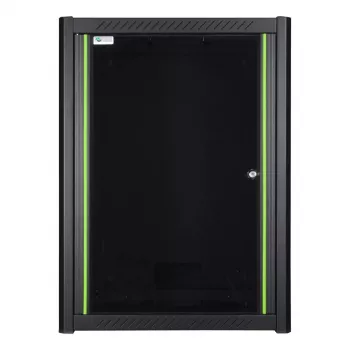 Rack de montaje en pared LOGON RWP16U45BL 16U negro cerradura con llave