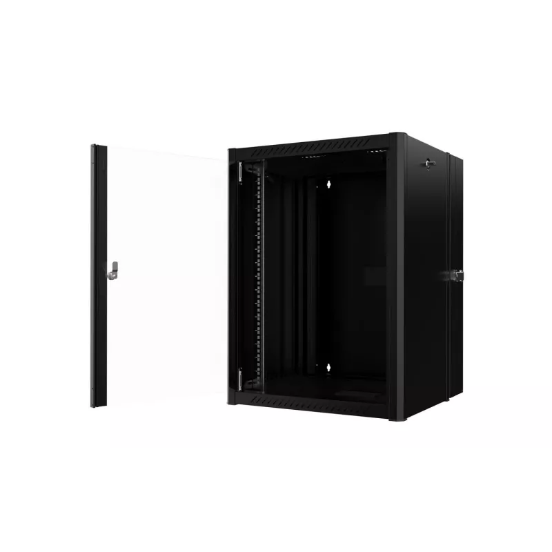 Armario rack Lanview RWP16U45BL-D 16HE rack de montaje en pared negro