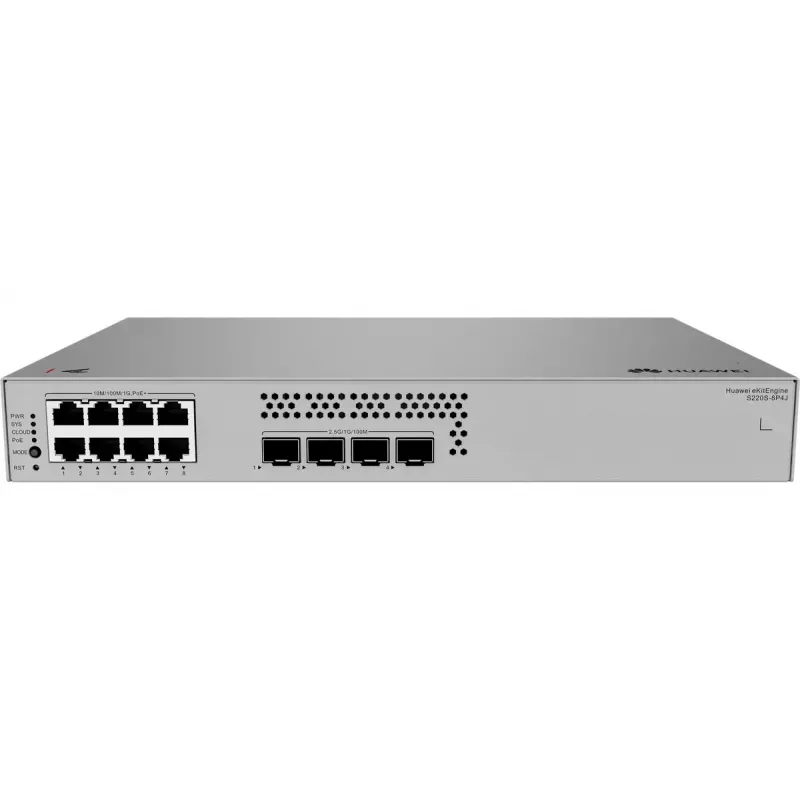 Switch gestionado HUAWEI S220S-8P4J L2 Gigabit Ethernet 8 puertos PoE 1U