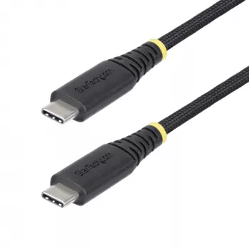 StarTech.com Cable de carga USB-C de 1 m, robusto y ultraflexible, 240 W (5 A) PD EPR, cable de carga para portátil USB 2.0, certificado USB-IF, cable de carga USB-C resistente