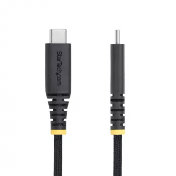 StarTech.com Cable de carga USB-C de 1 m, robusto y ultraflexible, 240 W (5 A) PD EPR, cable de carga para portátil USB 2.0, certificado USB-IF, cable de carga USB-C resistente