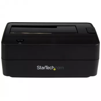 Base de acoplamiento para disco duro StarTech.com Single Bay USB 3.1 / eSATA a SATA, base para disco duro USB 3.1 (10 Gbit/s), base de acoplamiento externa para HDD/SSD SATA III de 2.5/3.5 inch, bahía de disco duro de carga superior