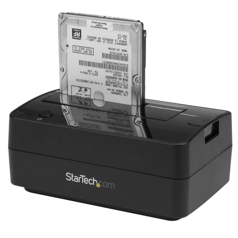 Base de acoplamiento para disco duro StarTech.com Single Bay USB 3.1 / eSATA a SATA, base para disco duro USB 3.1 (10 Gbit/s), base de acoplamiento externa para HDD/SSD SATA III de 2.5/3.5