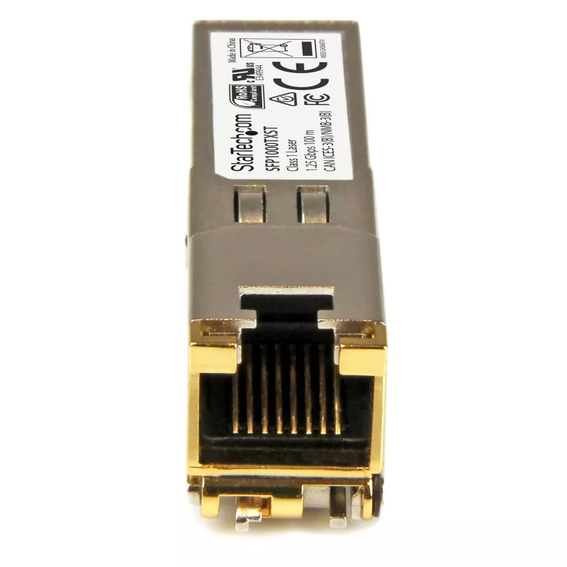 Módulo transceptor SFP compatible con MSA de StarTech.com - 1000BASE-TX~Módulo SFP sin codificar MSA - 1000BASE-TX - SFP a RJ45 Cat6/Cat5e - 1GE Gigabit Ethernet SFP - RJ-45 100 m