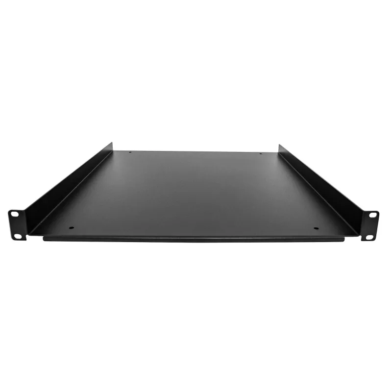 StarTech.com SHELF-1U-20-FIXED-S bandeja en voladizo fija de 1U y 19 pulgadas para rack de servidor, montaje frontal, capacidad de 25 kg (55 lb), 50 cm (20 pulgadas) de profundidad