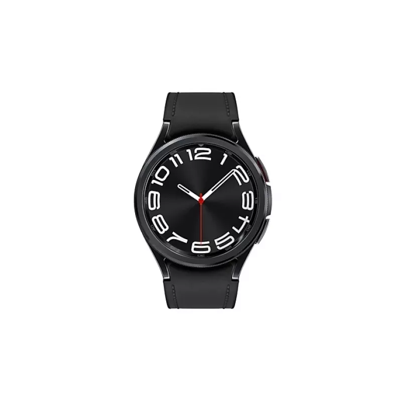 Samsung Galaxy Watch6 Classic SM-R950NZKADBT reloj inteligente, 43 mm, pantalla de 3,33 cm (1,3 pulgadas), Bluetooth, correa de ecopiel híbrida S/M, negro