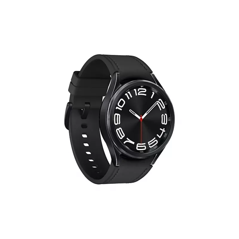Samsung Galaxy Watch6 Classic SM-R950NZKADBT reloj inteligente, 43 mm, pantalla de 3,33 cm (1,3 pulgadas), Bluetooth, correa de ecopiel híbrida S/M, negro
