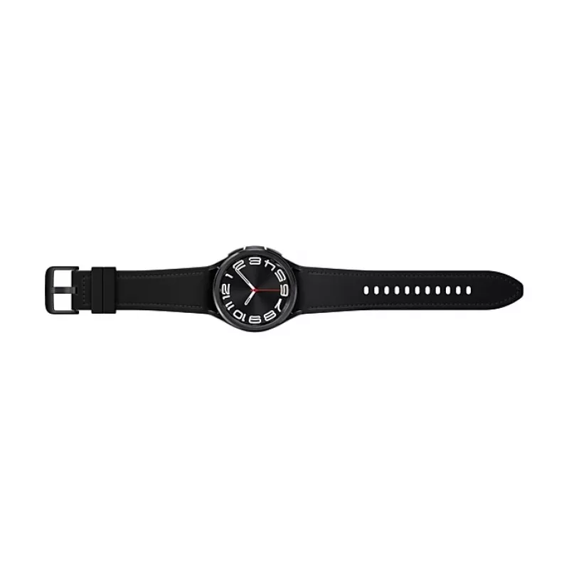 Samsung Galaxy Watch6 Classic SM-R950NZKADBT reloj inteligente, 43 mm, pantalla de 3,33 cm (1,3 pulgadas), Bluetooth, correa de ecopiel híbrida S/M, negro