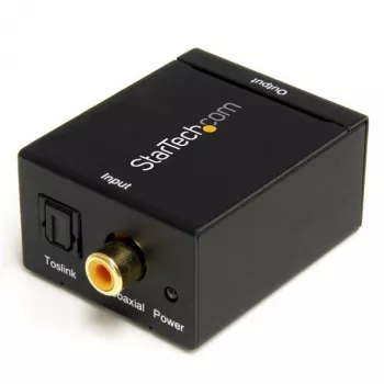 StarTech.com SPDIF convertidor de audio digital coaxial u óptico Toslink a RCA estéreo