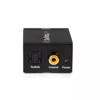 StarTech.com SPDIF convertidor de audio digital coaxial u óptico Toslink a RCA estéreo