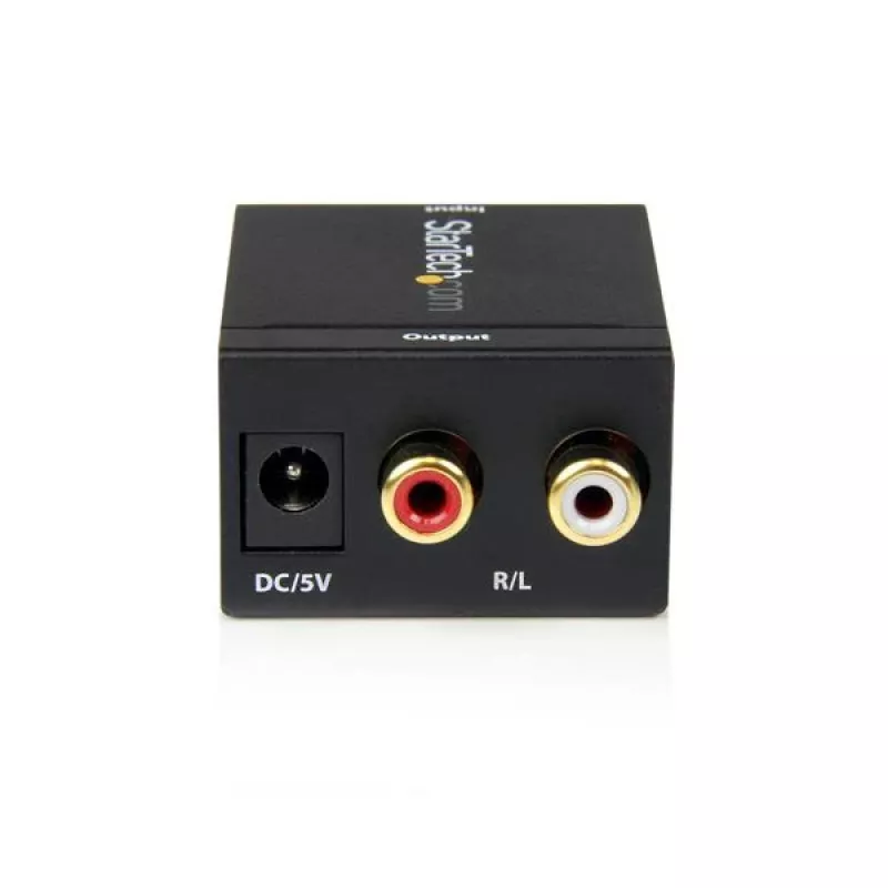 StarTech.com SPDIF convertidor de audio digital coaxial u óptico Toslink a RCA estéreo