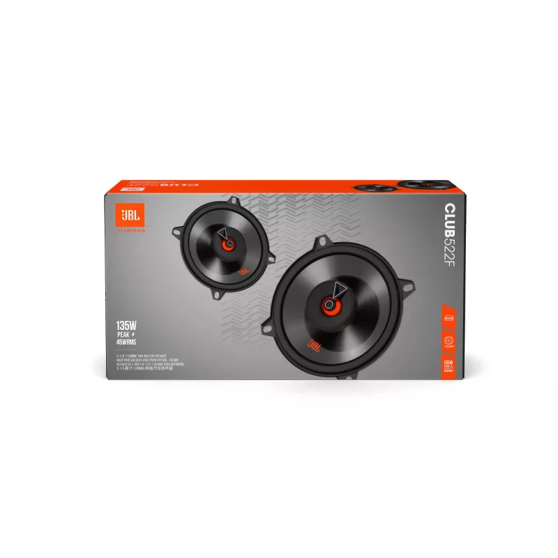 JBL Club 522F altavoces para coche redondos 2 vías 135 W 2 uds.