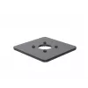 Ergonomic Solutions SpacePole POS placa base 150x150mm 5mm, placa POS, negra, metal, 150 mm, 150 mm, 12 mm