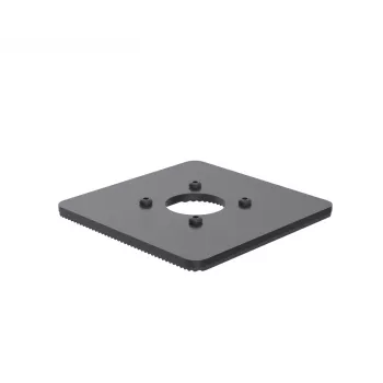 Ergonomic Solutions SpacePole POS placa base 150x150mm 5mm, placa POS, negra, metal, 150 mm, 150 mm, 12 mm