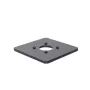 Ergonomic Solutions SpacePole POS placa base 150x150mm 5mm, placa POS, negra, metal, 150 mm, 150 mm, 12 mm