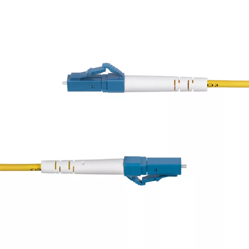 StarTech.com cable de fibra óptica LC a LC (UPC) OS2 monomodo simplex de 1m, 9/125 µm, 40G/100G, resistente a curvaturas, baja atenuación de inserción – cable de conexión de fibra LSZH